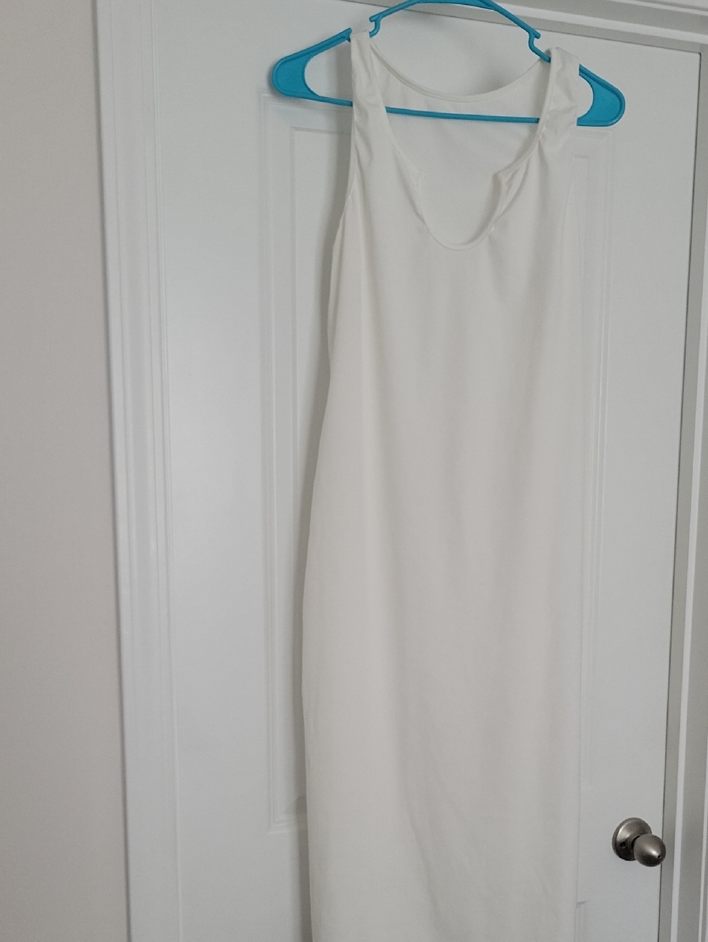 Amazon White Midi Tank Dress